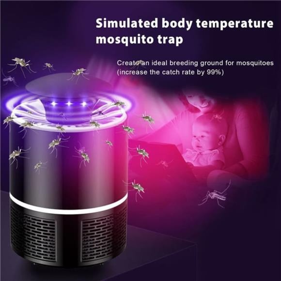 Bug Zapper,  Electric Mosquito & Fly Zappers/Killer - Hangable Mosquito Lamp - Picture 4 of 7